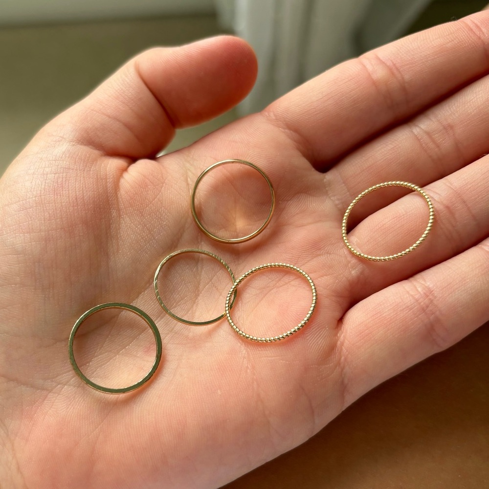 Multi gold ring pack
